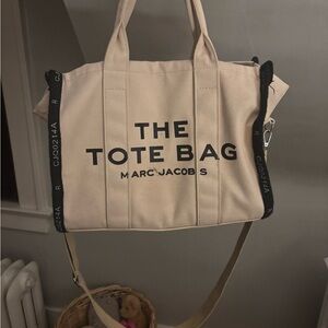 Marc Jacobs Beige and Black Messenger Bag